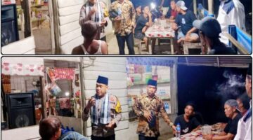 Aipda Marmin,S.H, Bersama Kades Lakukan Himbauan Humanis ke Warung Tuak Jelang Ramadhan 1447 H