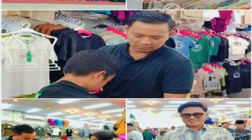 Wakil Bupati Pelalawan H.Husni Tamrin & HT Group Belanja Baju Lebaran Bersama Anak Yatim