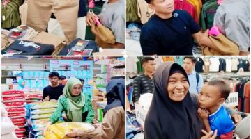 Kisah Ramadan Menggetarkan Hati: Senyum Bahagia Ibu Pemulung dan Lima Anaknya Diajak Belanja Baju Lebaran Oleh HT Group