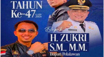 Media Buserinvestigasi24.com Mengucapkan Selamat Ulang Tahun ke-47 Kepada Bupati Pelalawan H. Zukri Misran, S.M., M.M