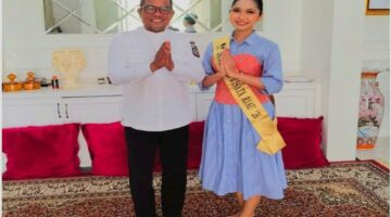 BUPATI H.ZUKRI MISRAN,S.M.,M.M. BERIKAN DUKUNGAN PENUH & DOA RESTU UNTUK WAHYU TRINANDA PUTERI DI GRAND FINAL DUTA PARIWISATA RIAU 2026