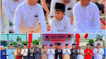 Sholat Idul Adha 1447 H di Pelalawan Penuh Khidmat, Bupati Zukri Tekankan Semangat Kebersamaan, Persatuan dan Gotong Royong