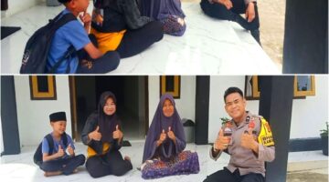 Bhabinkamtibmas Desa Angkasa Aktif Edukasi Warga, Perkuat Perlindungan Anak dan Kesadaran Bermedia Sosial